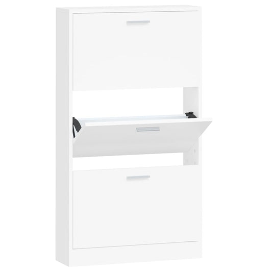 Schuhschrank Weiß 59 x 17 x 108 cm Holzwerkstoff