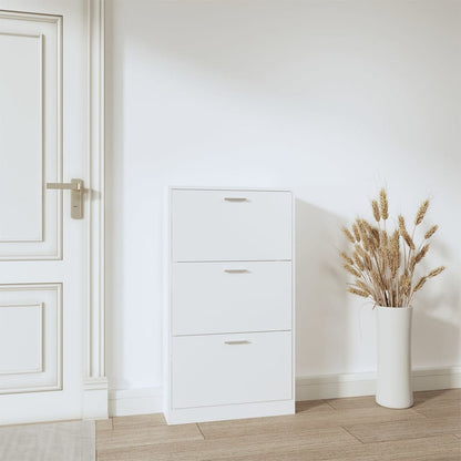 Schuhschrank Weiß 59 x 17 x 108 cm Holzwerkstoff