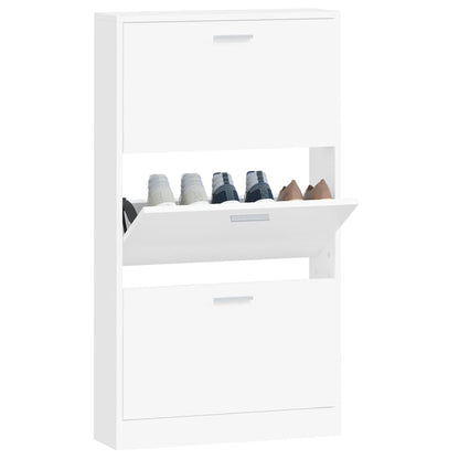 Schuhschrank Weiß 59 x 17 x 108 cm Holzwerkstoff