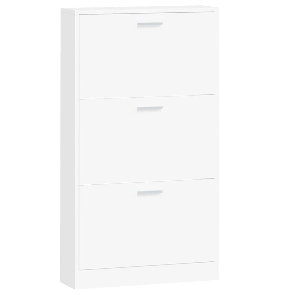 Schuhschrank Weiß 59 x 17 x 108 cm Holzwerkstoff