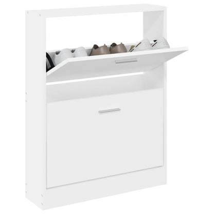 Schuhschrank Weiß 59 x 17 x 81 cm Holzwerkstoff