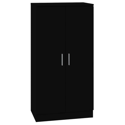 Schuhschrank Schwarz 55x35x108 cm Holzwerkstoff