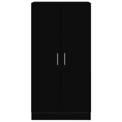 Schuhschrank Schwarz 55x35x108 cm Holzwerkstoff