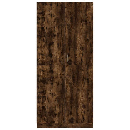 Kleiderschrank Räuchereiche 90x52x200 cm Holzwerkstoff