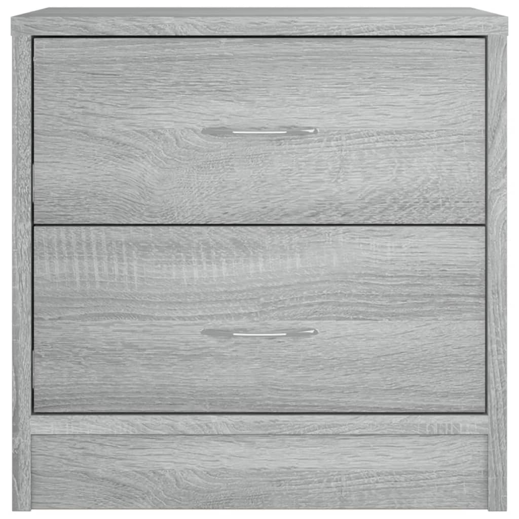 Nachttische 2 Stk. Grau Sonoma 40x30x40 cm Holzwerkstoff