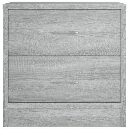 Nachttische 2 Stk. Grau Sonoma 40x30x40 cm Holzwerkstoff