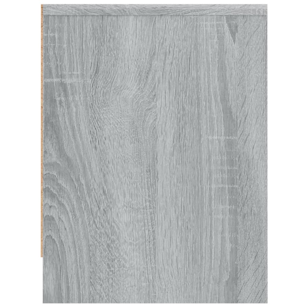 Nachttische 2 Stk. Grau Sonoma 40x30x40 cm Holzwerkstoff