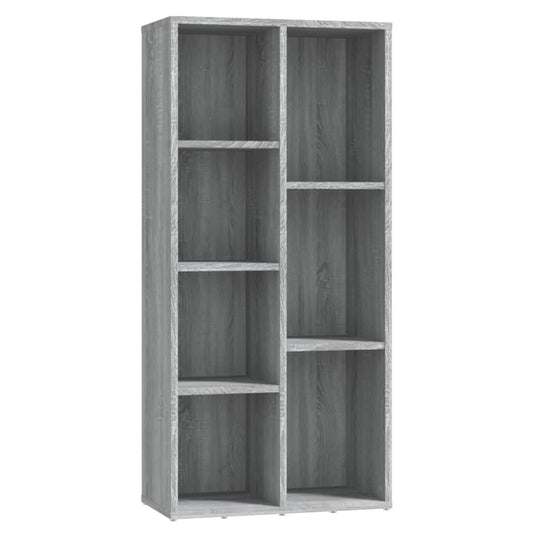 Bücherschrank Grau Sonoma 50x25x106 cm