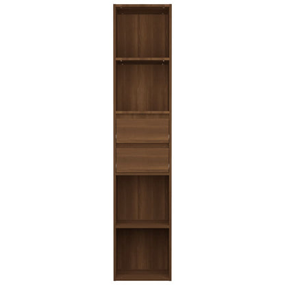 Bücherregal Braun Eichen-Optik 36x30x171 cm Holzwerkstoff
