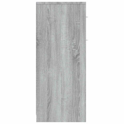 Badezimmerschrank Grau Sonoma 60x33x80 cm Holzwerkstoff