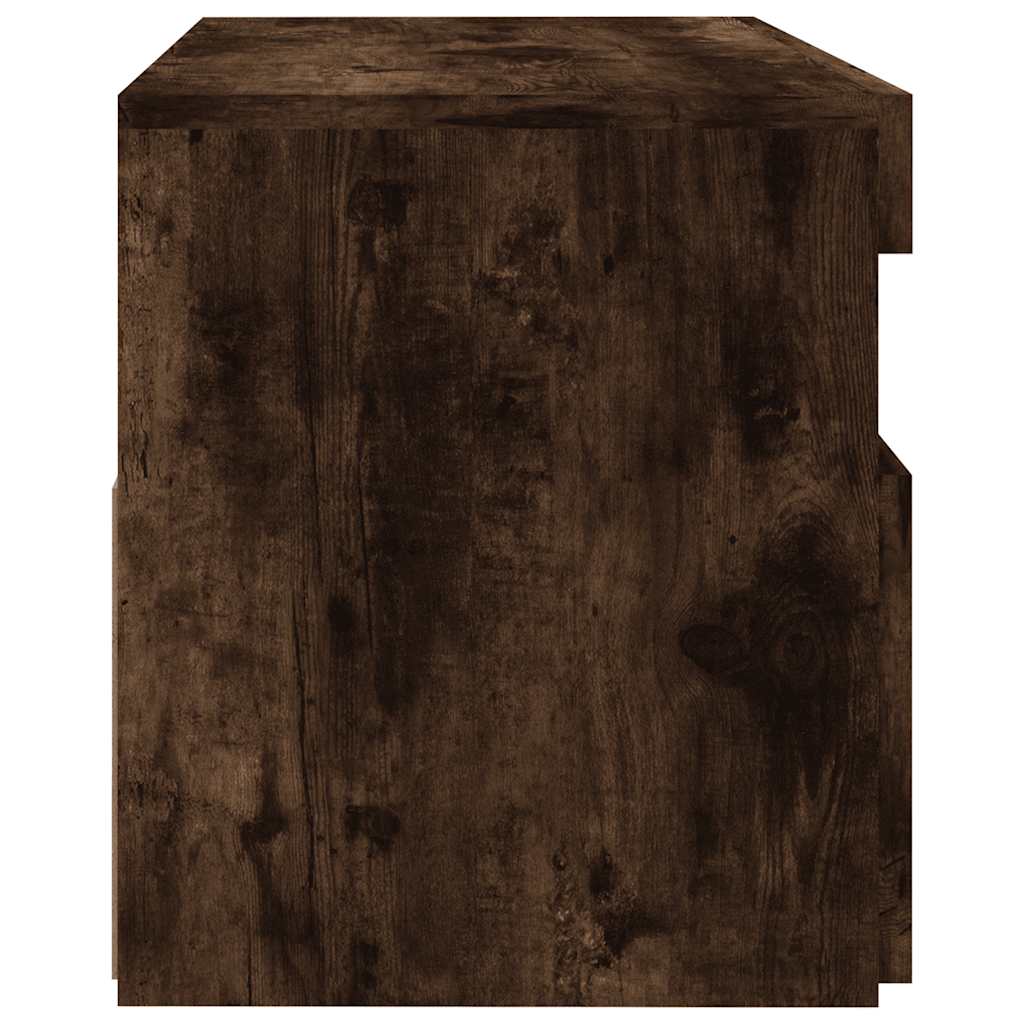 TV-Schrank mit LED-Leuchten Räuchereiche 60x35x40 cm