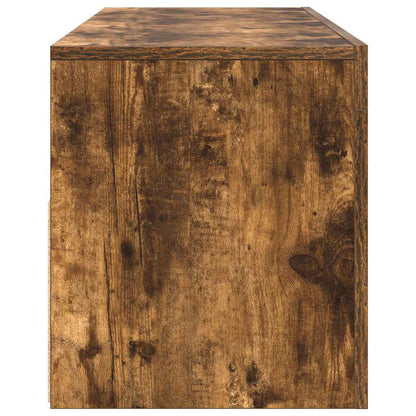 TV-Schrank mit LED-Leuchten Räuchereiche 120x35x40 cm