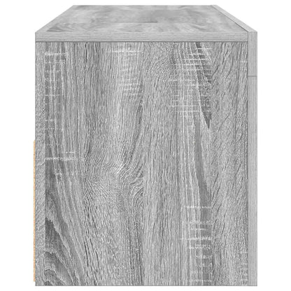 TV-Schrank mit LED-Leuchten Grau Sonoma 120x35x40 cm