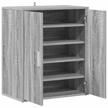 Schuhschrank Grau Sonoma 60x35x70 cm Holzwerkstoff