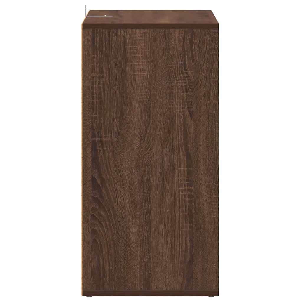 Schuhschrank Braun Eichen-Optik 60x35x70 cm Holzwerkstoff