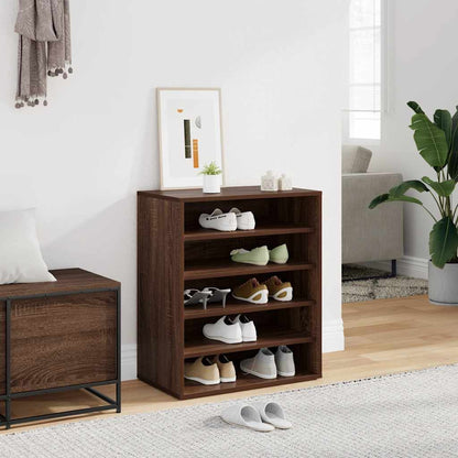 Schuhschrank Braun Eichen-Optik 60x35x70 cm Holzwerkstoff