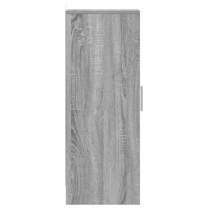 Schuhregal Grau Sonoma 32x35x92 cm Holzwerkstoff