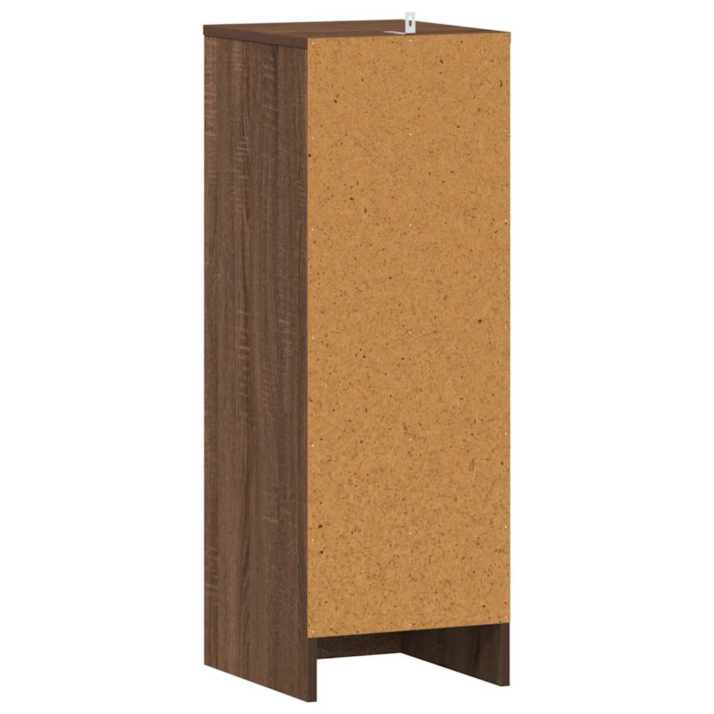 Schuhregal Braun Eichen-Optik 32x35x92 cm Holzwerkstoff