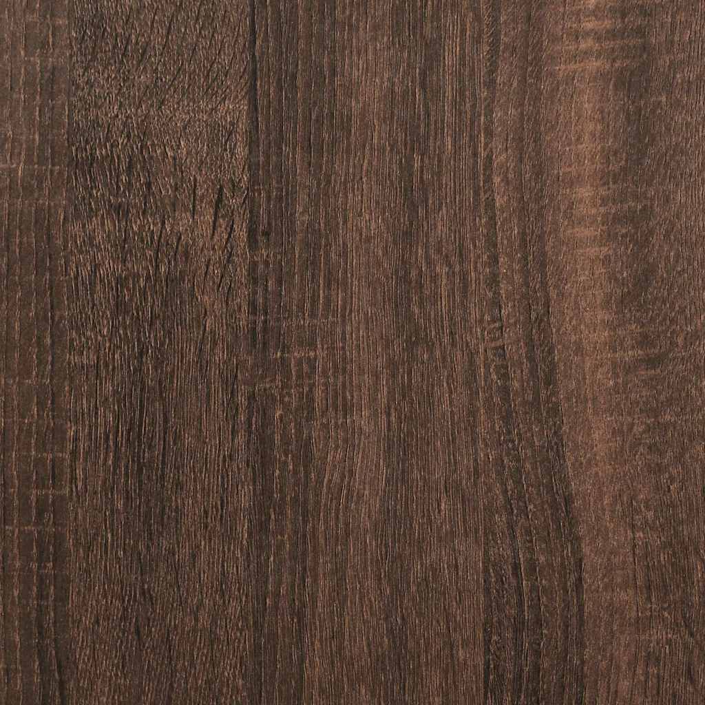 Schuhregal Braun Eichen-Optik 32x35x92 cm Holzwerkstoff