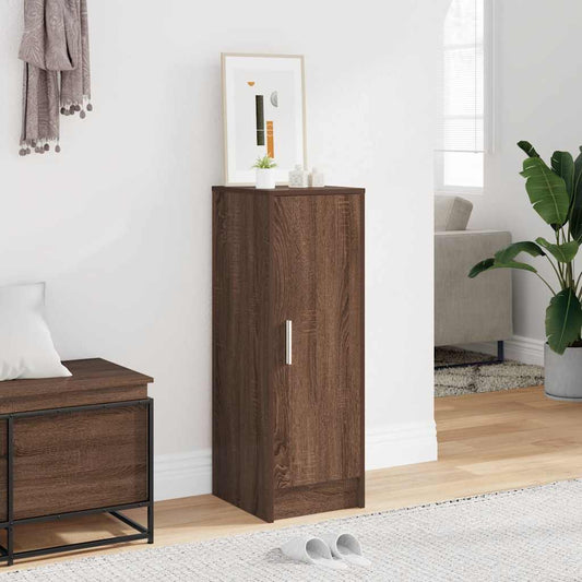 Schuhregal Braun Eichen-Optik 32x35x92 cm Holzwerkstoff