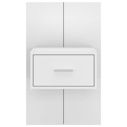 Wand-Nachttisch Weiß