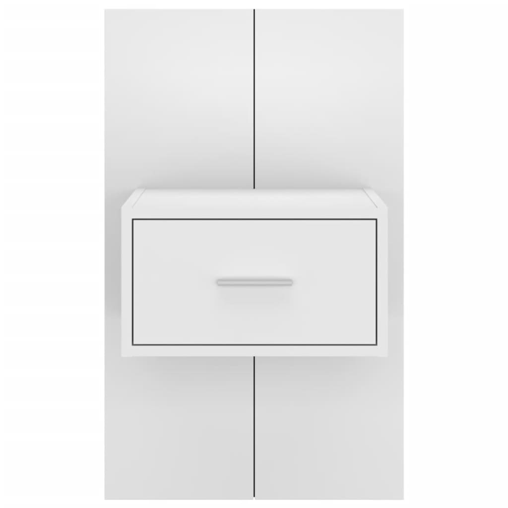 Wand-Nachttische 2 Stk. Weiß