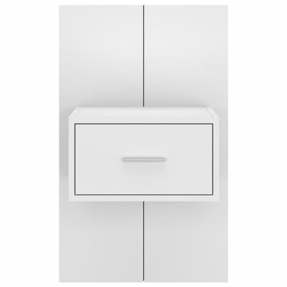 Wand-Nachttische 2 Stk. Weiß