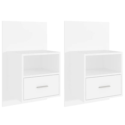 Wand-Nachttische 2 Stk. Weiß