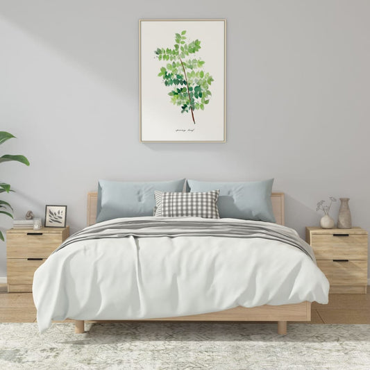 Nachttische 2 Stk. Sonoma-Eiche Holzwerkstoff