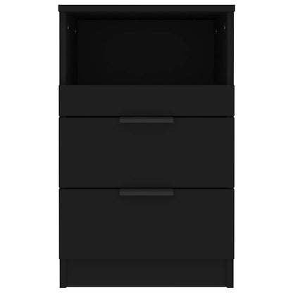 Nachttisch Schwarz Holzwerkstoff