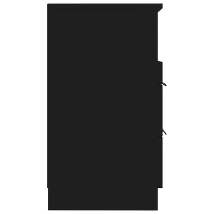 Nachttisch Schwarz Holzwerkstoff