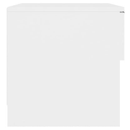 Nachttische 2 Stk. Weiß Holzwerkstoff