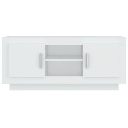 TV-Schrank Weiß 102x35x45 cm Holzwerkstoff