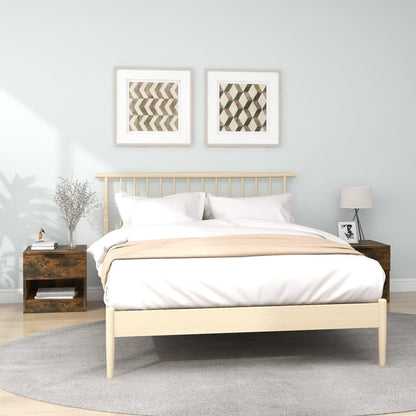 Nachttische 2 Stk. Räuchereiche Holzwerkstoff