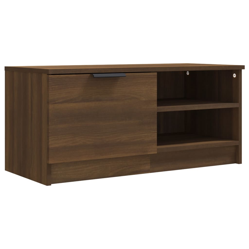 TV-Schrank Braun Eichen-Optik 80x35x36,5 cm Holzwerkstoff