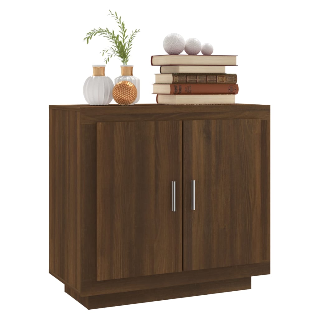 Sideboard Braun Eichen-Optik 80x40x75 cm Holzwerkstoff