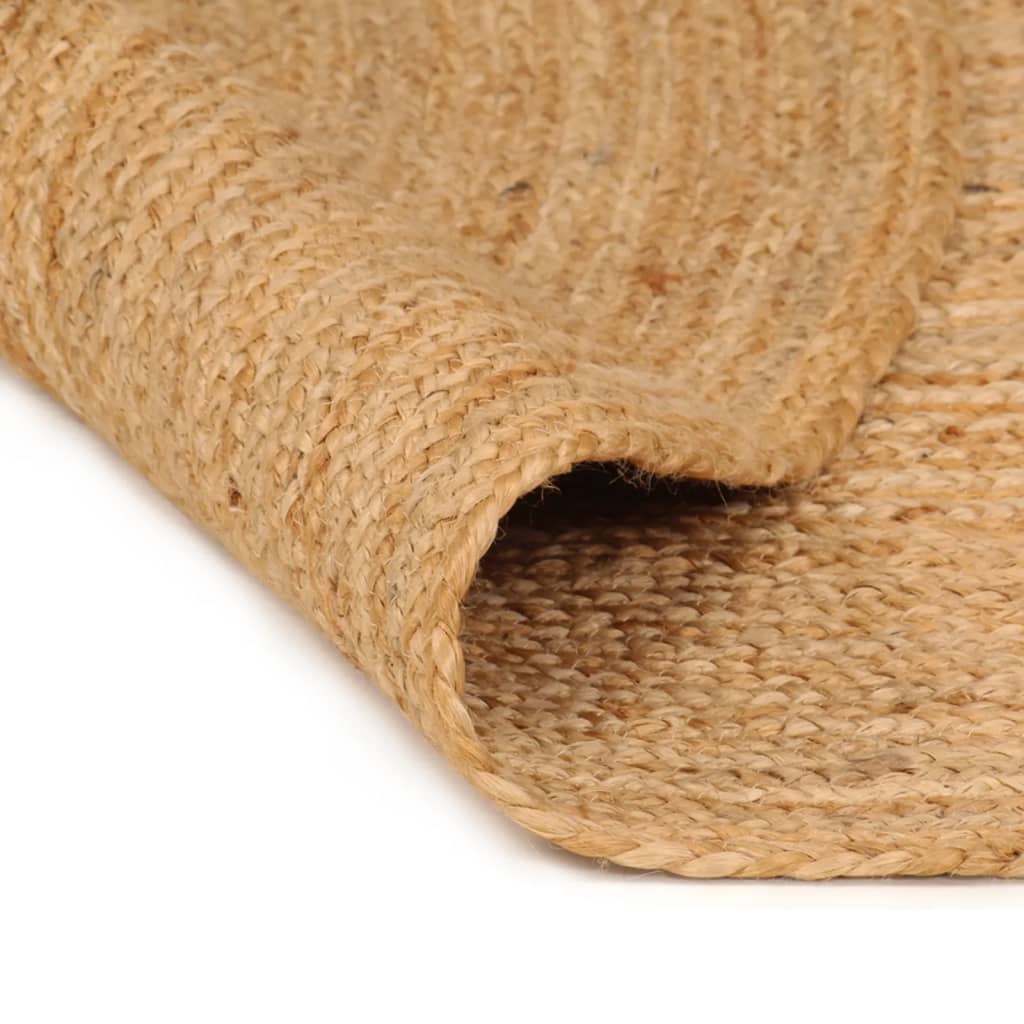 Teppich Jute Geflochten 240 cm Rund