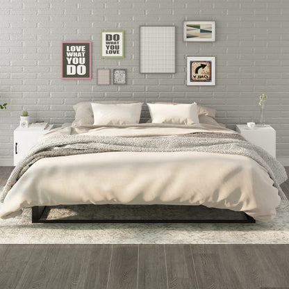 Nachttische 2 Stk. Weiß Holzwerkstoff