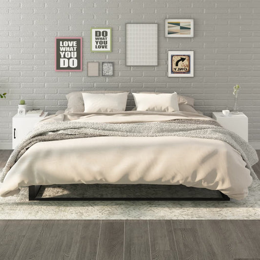 Nachttische 2 Stk. Weiß Holzwerkstoff