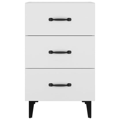 Nachttisch Weiß 40x40x66 cm Holzwerkstoff