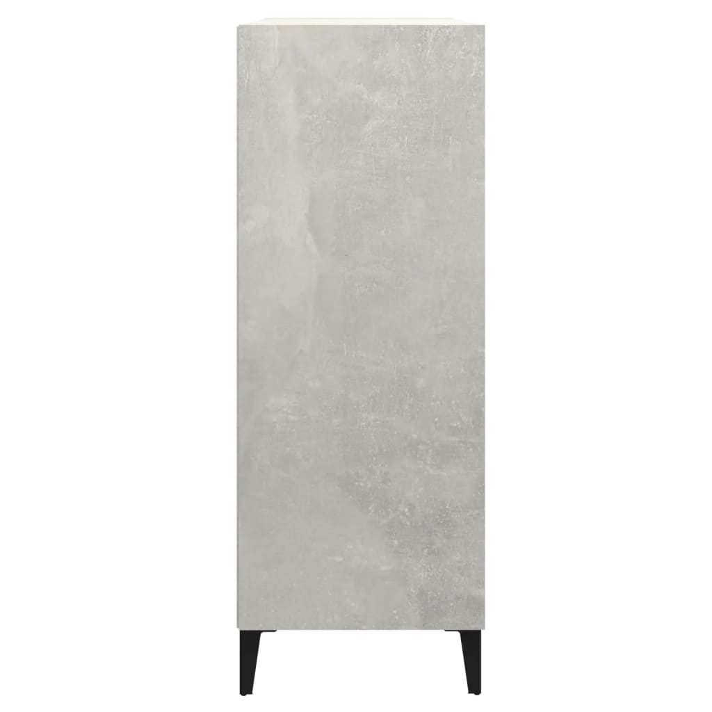 Sideboard Betongrau 69,5x32,5x90 cm Holzwerkstoff