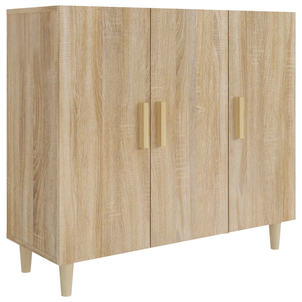 Sideboard Sonoma-Eiche 90x34x80 cm Holzwerkstoff