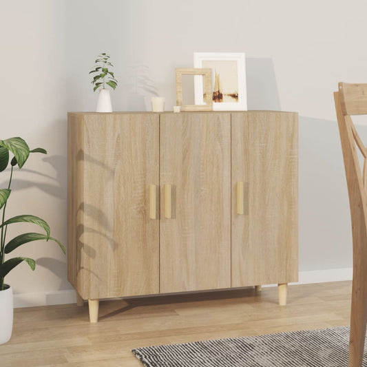 Sideboard Sonoma-Eiche 90x34x80 cm Holzwerkstoff