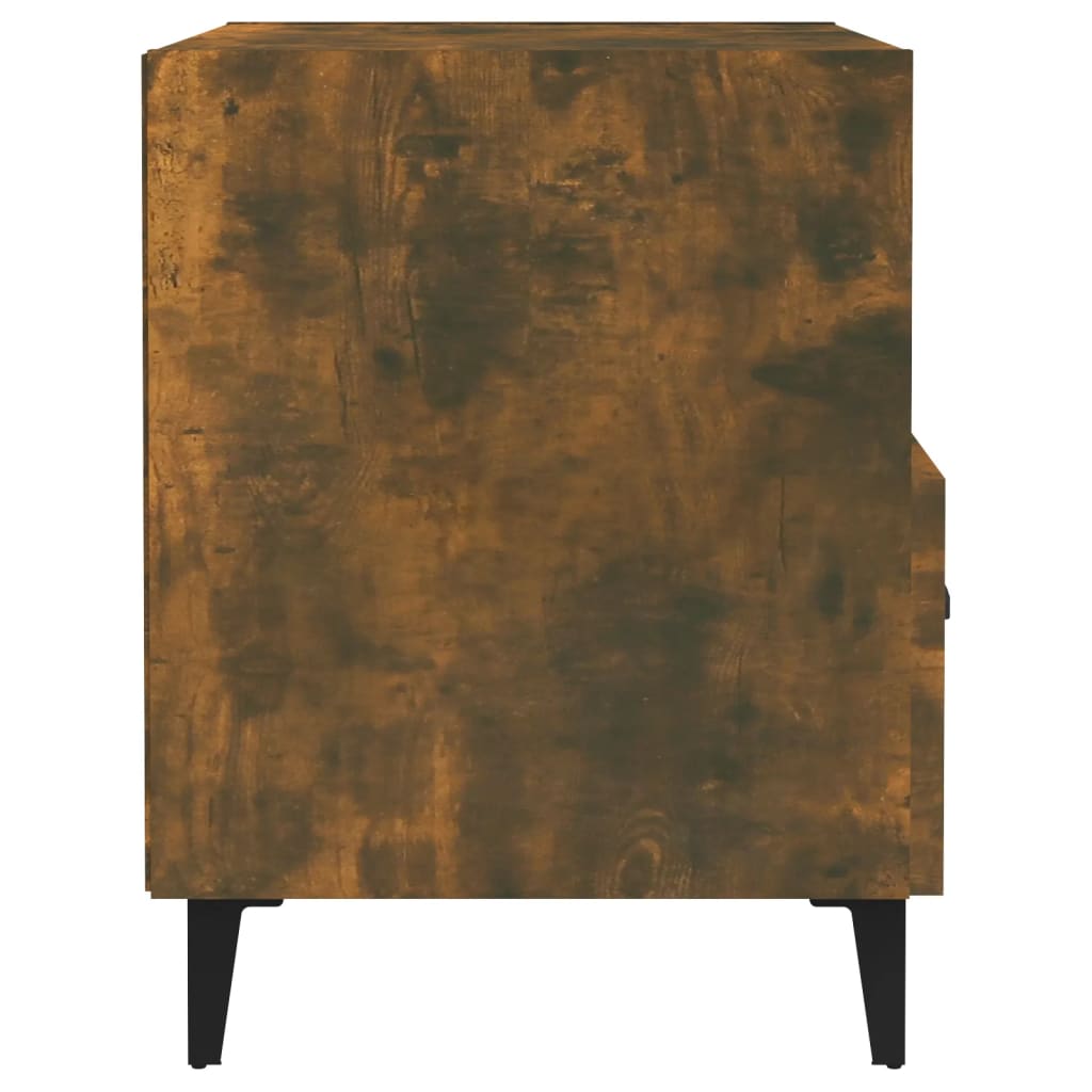 Nachttische 2 Stk. Räuchereiche Holzwerkstoff