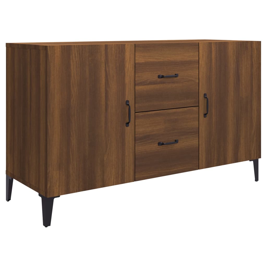 Sideboard Braun Eichen-Optik 100x36x60 cm Holzwerkstoff