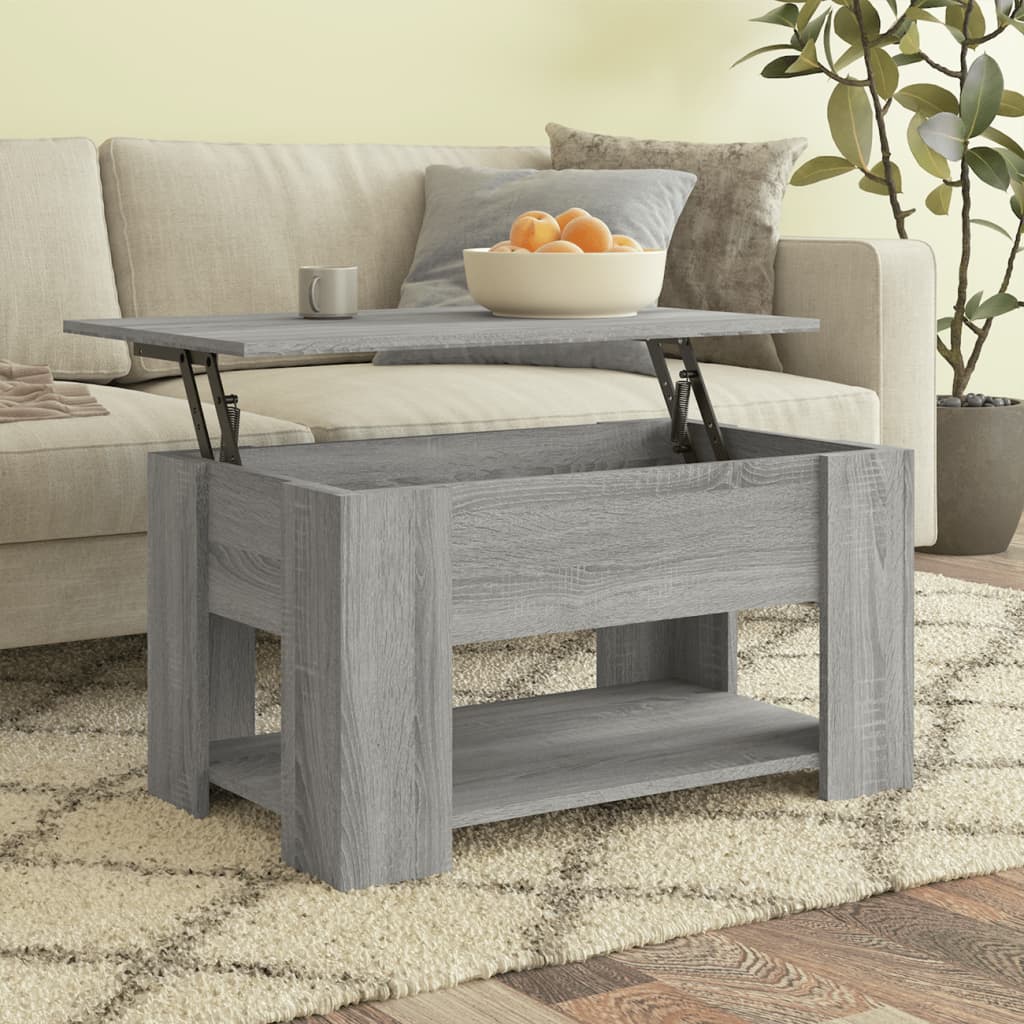 Couchtisch Grau Sonoma 79x49x41 cm Holzwerkstoff