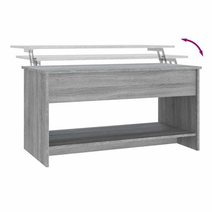 Couchtisch Grau Sonoma 102x50x52,5 cm Holzwerkstoff