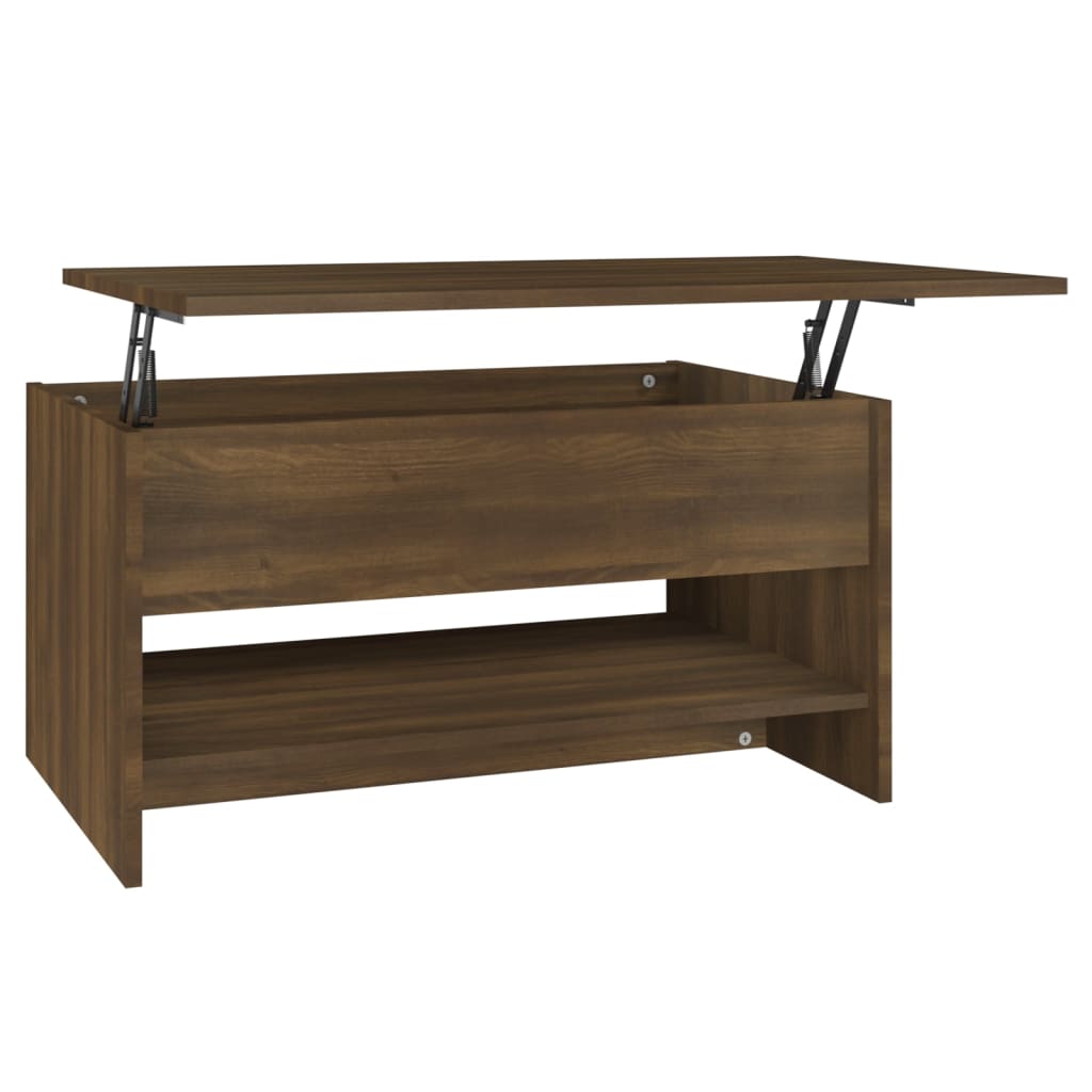 Couchtisch Braun Eichen-Optik 80x50x40 cm Holzwerkstoff