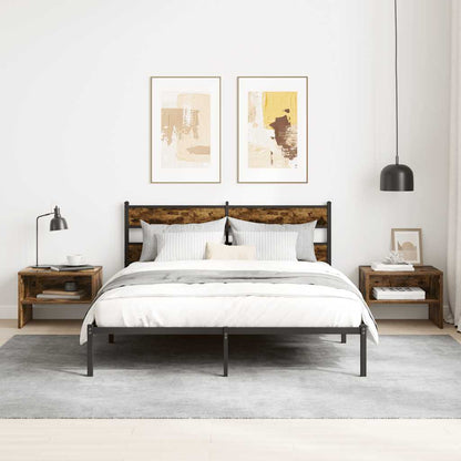 Nachttisch Räuchereiche 40x30x30 cm Holzwerkstoff