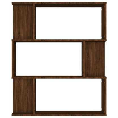 Bücherregal/Raumteiler Braun Eiche 80x24x96 cm Holzwerkstoff